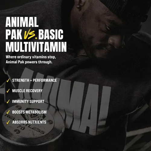 Vista 3 de Animal Pak - Multivitamínico conveniente para hombres y mujeres, paquete diario todo en uno de vitaminas y suplementos - Zinc, vitaminas C, B, D