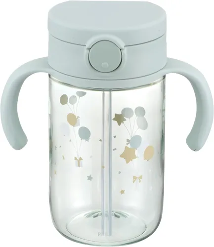 Vista 14 de Vaso para beber con popote de silicona y asas extraíbles, 10 onzas, fácil agarre para bebés y niños pequeños Honeydew