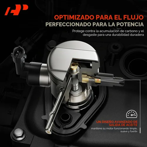 Vista 6 de Bomba de combustible de alta presión de inyección directa A-Premium con pernos