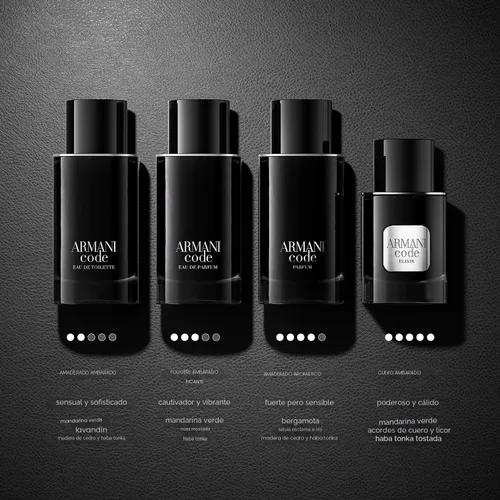 Vista 6 de Armani Beauty Code Parfum - Warm & Woody Cologne for Men - Refillable