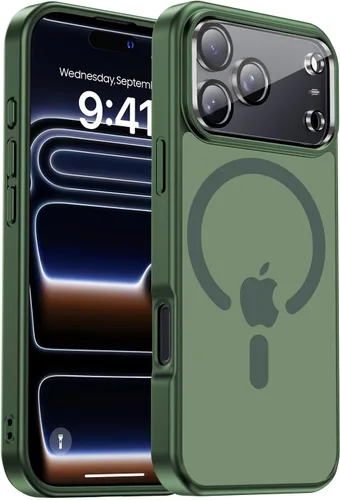 Vista 74 de Funda magnética para iPhone Air con protector de lente de cámara, protección grado militar de 10 pies, compatible con funda MagSafe Slim para iPhone
