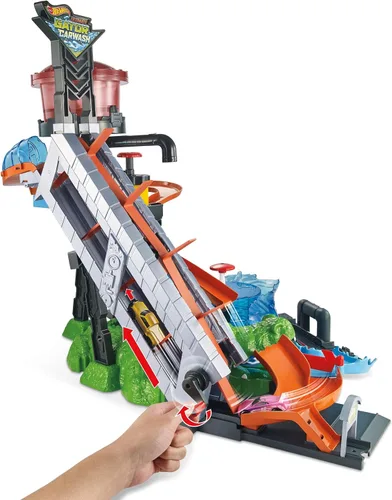 Vista 8 de Hot Wheels City Lavado de Autos y Cocodrilo Gigante