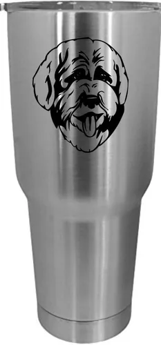 Vista 542 de Cairn Terrier - Vaso grabado con temática de perro, 30 onzas