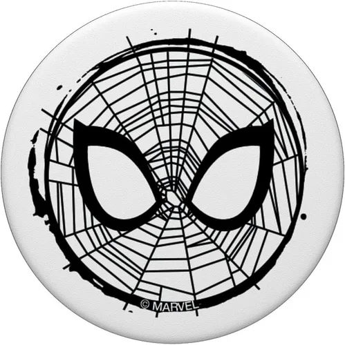 Vista 3 de Máscara de Spider-Man de Marvel, agarre y soporte para teléfonos y tabletas, Negro