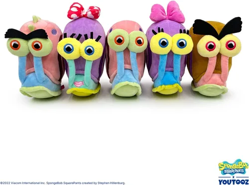 Vista 5 de Youtooz Gary el Caracol Adhesivo 15 centímetros de Bob Esponja Pantalones Cuadrados - Peluche Magnético Suave Coleccionable - Linda Colección