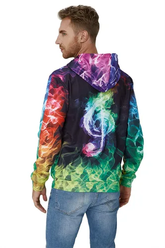 Vista 5 de Loveternal Sudaderas con capucha con forro polar para hombre y mujer