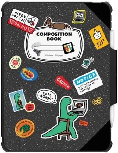 Vista 41 de CASETiFY Estuche de impacto para iPad Pro 12.9" (3ª/4ª/5ª/6ª generación) - Libro de composición Brachio - Negro transparente