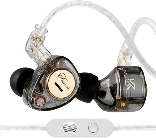 Vista 28 de KZ Castor - Auriculares intrauditivos, sonido de graves mejorado HiFi, IEMs aislantes de ruido ajustables, auriculares con cable de doble