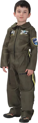 Vista 3 de Conjunto de disfraces de Halloween para niños de combate de la fuerza aérea