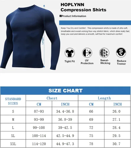 Vista 6 de HOPLYNN Paquete de 45 camisetas de compresión de entrenamiento para hombre, manga largacorta, camiseta atlética para deportes