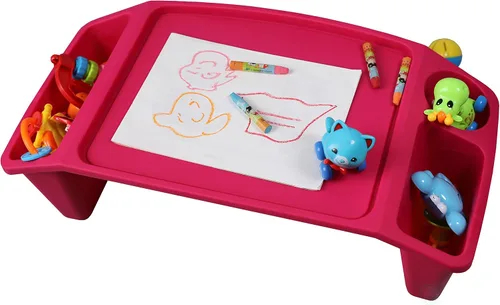 Vista 7 de Basicwise QI003253BL - Bandeja de escritorio para niños, mesa de actividades portátil, color azul