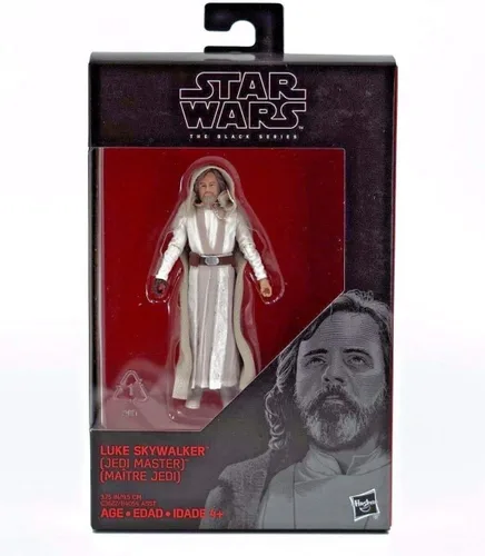 Vista 2 de Star Wars 2017 The Black Series Figura de acción de Luke Skywalker (maestro Jedi) El último Jedi 3.75 pulgadas