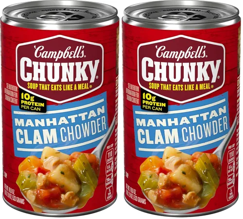 Vista 17 de Sopa espesa de Campbell’s Chunky, Healthy Request de pollo con maíz, lata de 18.8 oz (caja de 12)