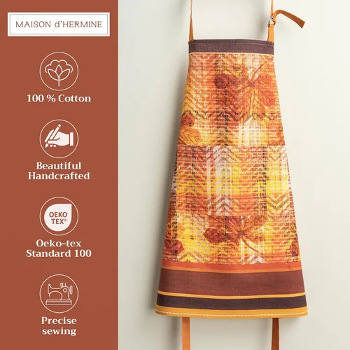 Vista 1172 de Maison d' Hermine Delantales para mujer con bolsillo, 100% algodón (27.50 x 31.50 pulgadas)