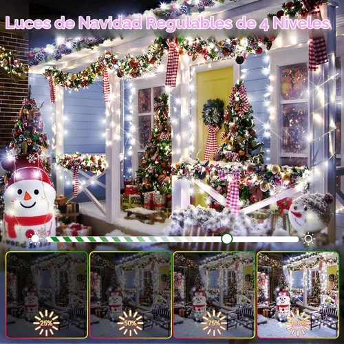 Vista 5 de Tira de luces de Navidad de 403 pies, 1000 LED, 8 modos, enchufable
