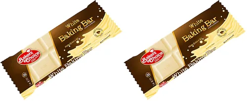 Vista 8 de Baker's Choice Barra de chocolate blanco para hornear, barra de chocolate fácil de derretir para microondas, revestimiento de corteza de almendras
