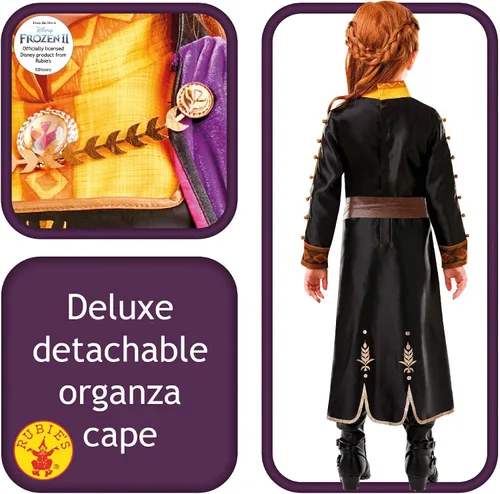 Vista 2 de Disney Frozen 2 - Disfraz de Anna de primera calidad Multi