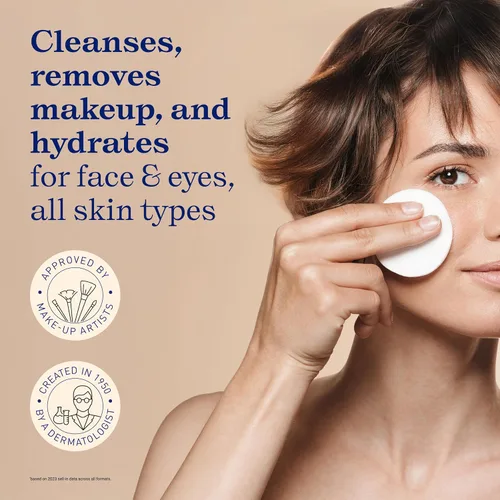 Vista 2 de Embryolisse Leche desmaquillante suave e impermeable, limpiador facial hidratante 4 en 1 para pieles sensibles con aloe vera y manteca de karité