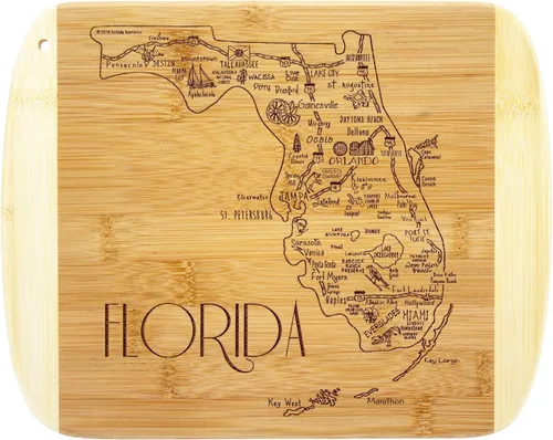 Vista 20 de Totally Bamboo A Slice of Life Alabama State Tabla de servir y cortar, 11 x 8.75 pulgadas