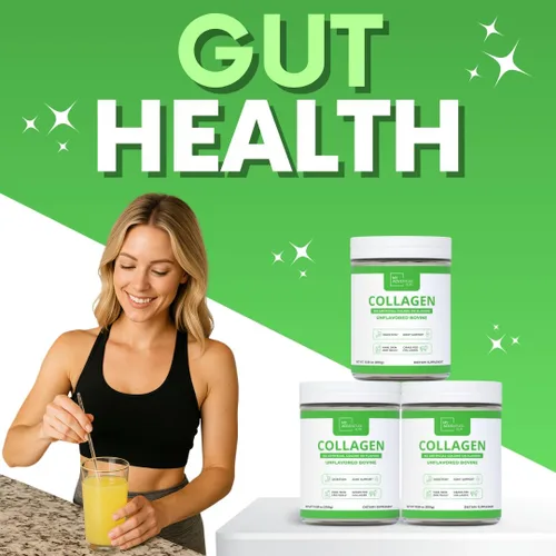 Vista 7 de My Adventure to Fit Colágeno hidrolizado para mujeres, polvo de colágeno alimentado con pasto para el crecimiento muscular y proteína de colágeno