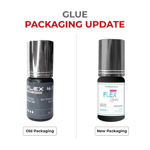 Vista 7 de THE LASH SUPPLY Pegamento de extensión de pestañas Flex Strong Hold de 0.17 onzas, suministros de extensión de pestañas, viscosidad media, retención
