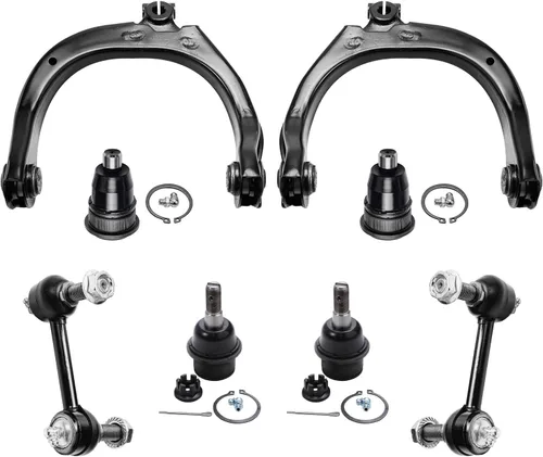 Vista 73 de Detroit Axle - Kit de brazos de control de extremo de 8 piezas para Toyota 2001-2003 Highlander 2002-2003 Camry Lexus ES300, 2 conjuntos de brazos
