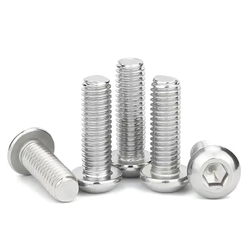 Vista 10 de Tornillo de Cabeza de Botón M3-0.5x12mm con Enchufe de Casquillo, Tornillos M3 de 12mm Métricas, Tornillos Allen Hexagonales, Acero Inoxidable