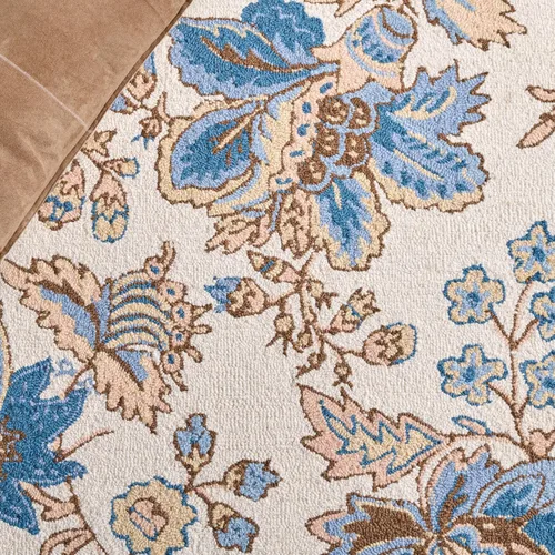 Vista 5 de SAFAVIEH Chelsea Collection - Alfombra decorativa de 1 pies 8 pulgadas x 2 pies 6 pulgadas, color marfil, lana de campo francesa enganchada a mano