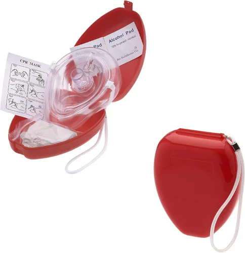 Vista 4 de Kit táctico de rescate de RCP de primeros auxilios, con máscara de resucitación de bolsillo para adultos/niños, vendajes cohesivos, guantes, gasa