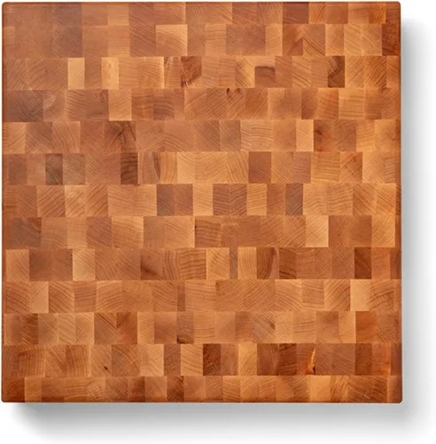 Vista 11 de John Boos CCB Series Tabla de cortar cuadrada de madera de arce de 12 x 12 pulgadas - 3 pulgadas de grosor, bloque de carnicero reversible de 13