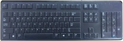 Vista 3 de Protector de teclado de silicona antipolvo transparente compatible con Dell KB212-B, KB4021, 2GR91, 4G481, PC de escritorio delgado USB de 104