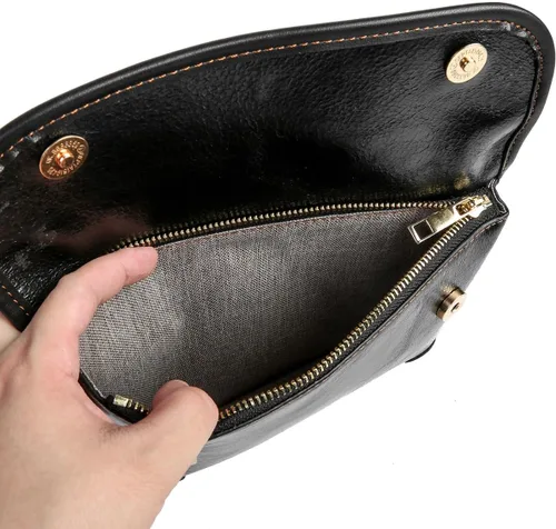 Vista 6 de Bolso de mano suave 3 en 1, bolso de mano de cuero para el pecho, bolso bandolera para hombres y mujeres