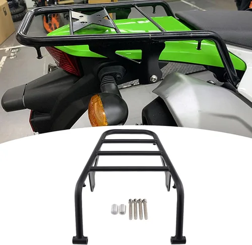 Vista 4 de Kesoto Portaequipajes trasero para motocicleta, soporte para portaequipajes, marco de carga de hierro, para Yamaha Klx 230/R 2020-2022, accesorios