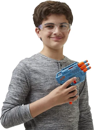 Vista 3 de Nerf Elite 2.0 Trio SD-3 Blaster – Incluye 6 dardos oficiales – 3 barriles – Riel táctico para personalizar la capacidad