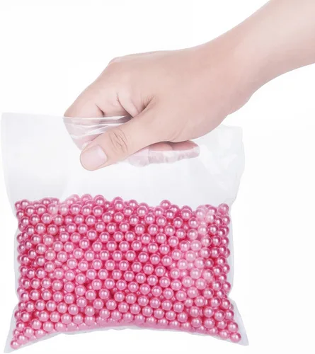 Vista 5 de HBlife - Cuentas de maquillaje para pinceles, perlas de imitación artísticas, 1100 cuentas redondas de perlas para sujetar brochas de maquillaje Rosa