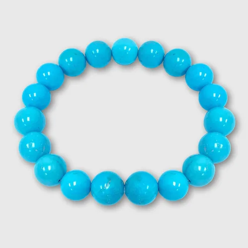 Vista 542 de Gem Avenue Handmade Round Bead Stretch Bracelet Unisex Natural Stone Beaded Jewelry for Men & Women, Elastic Wristband for Daily Wear