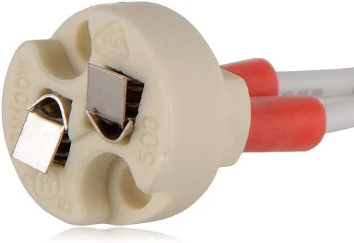 Vista 2 de Mini soporte bi-pin MR16 para bombillas con base GU5.3, G4, MR11, MR16