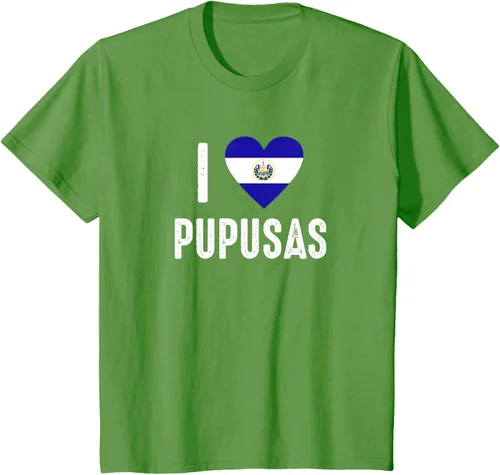Vista 86 de Camiseta I Love Pupusa from El Salvador