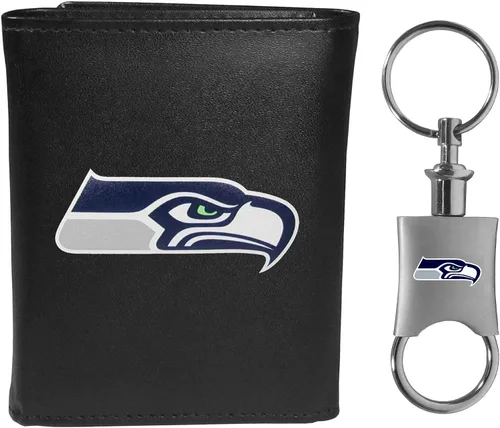 Vista 11 de Siskiyou Sports NFL unisex Tri-fold Wallet & Valet Key Chain