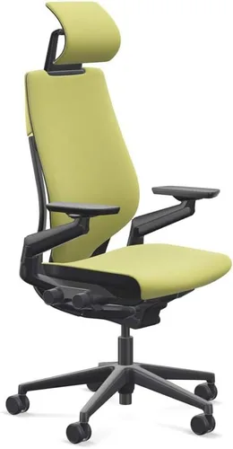 Vista 10 de Steelcase - Silla de escritorio Gesture con reposacabezas, soporte lumbar y estructura negra