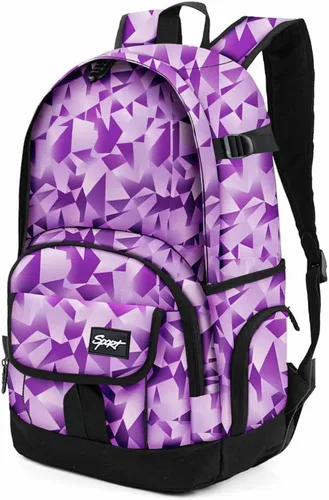 Vista 27 de Mochila escolar estilo Rickyh, mochila de viaje para hombres y mujeres, mochila ligera con compartimento para portátil, Tamaño único