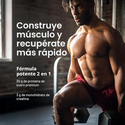 Vista 3 de Muscletech Proteína de suero en polvo (Galletas y Crema, 4 libras) - Fórmula Nitro-Tech Ultimate para construcción muscular con aislado de proteína