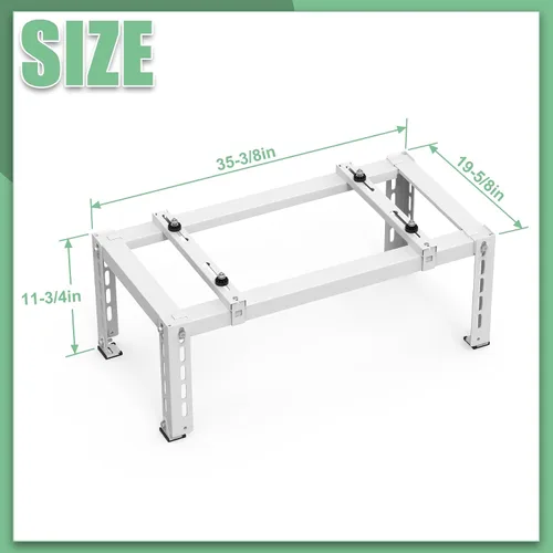 Vista 2 de Mini soporte de tierra dividido para aire acondicionado de 9,000 a 24,000 BTU, sistema de bomba de calor, soporte mini dividido ajustable resistente