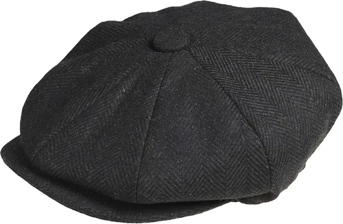 Vista 12 de Peaky Blinders Gorra plana de lana estilo Newsboy de 8 piezas para hombre