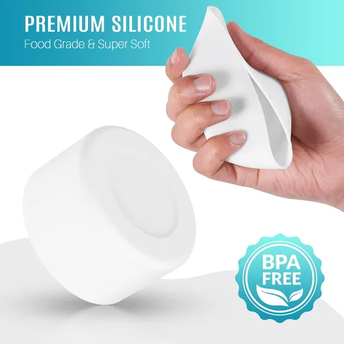 Vista 3 de 2 fundas de silicona para vaso Stanley de 30 onzas con asa, accesorios de taza para Quencher de 40 onzas e IceFlow de 20 onzas, reduce el ruido