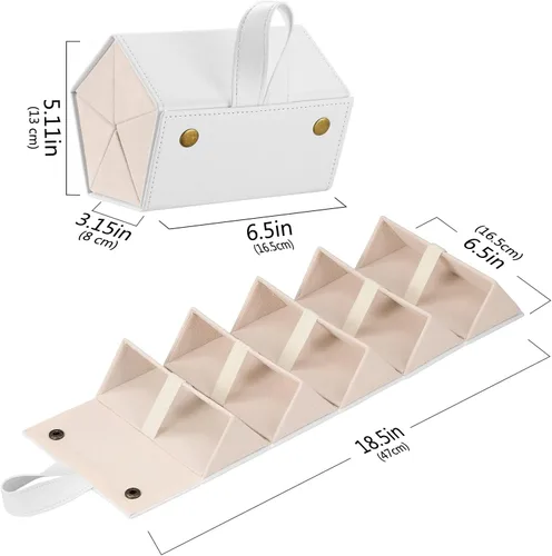 Vista 7 de MoKo - Organizador de gafas de sol con 5 ranuras, estuche de viaje para gafas de sol portátil, estuche de almacenamiento para mujeres y hombres