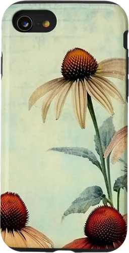 Vista 18 de iPhone 16 Vintage Coneflower Case