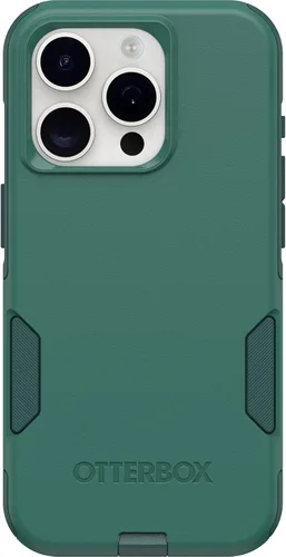 Vista 11 de OtterBox Funda para iPhone 15 Pro (Only) Commuter Series, negra, delgada y resistente, apta para bolsillo, con protección de puerto