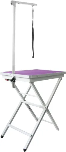 Vista 3 de Flying Pig Grooming Mini tamaño Pet Dog Mesa de aseo portátil (púrpura)
