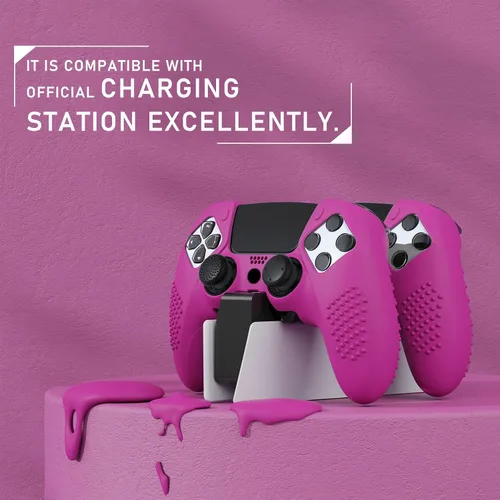 Vista 129 de PlayVital 3D Studded Edition Anti-Slip Silicone Cover Case for ps5 Edge Controller, Soft Rubber Protector Skin for ps5 Edge Wireless Controller with